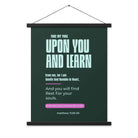 Matthew 11:29-30 Bible Verse, I am gentle Enhanced Matte Paper Poster With Hanger Wall Art