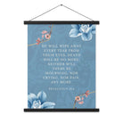 Revelation 21:4 Bible Verse, every tear Enhanced Matte Paper Poster With Hanger Wall Art
