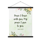 John 14:27 Bible Verse, My peace Enhanced Matte Paper Poster With Hanger Wall Art