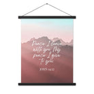 John 14:27 Bible Verse, I give you Enhanced Matte Paper Poster With Hanger Wall Art