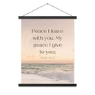 John 14:27 Bible Verse, not as the Enhanced Matte Paper Poster With Hanger Wall Art