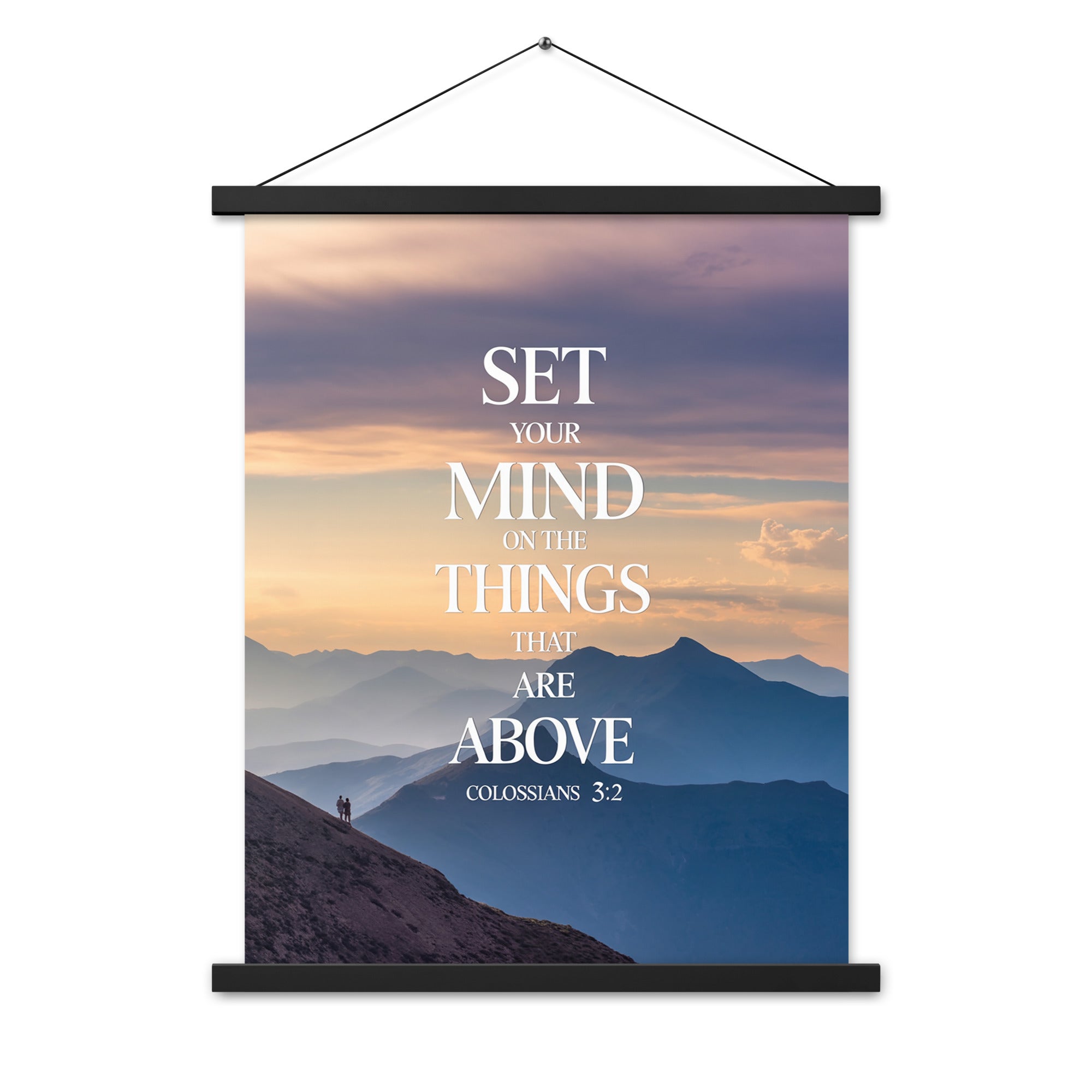 Colossians 3:2 Bible Verse things that Enhanced Matte Paper Poster With Hanger