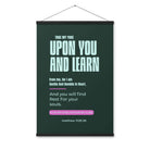 Matthew 11:29-30 Bible Verse, I am gentle Enhanced Matte Paper Poster With Hanger Wall Art