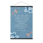 Revelation 21:4 Bible Verse, every tear Enhanced Matte Paper Poster With Hanger Wall Art