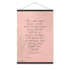 Revelation 21:4 Bible Verse, their eyes Enhanced Matte Paper Poster With Hanger Wall Art