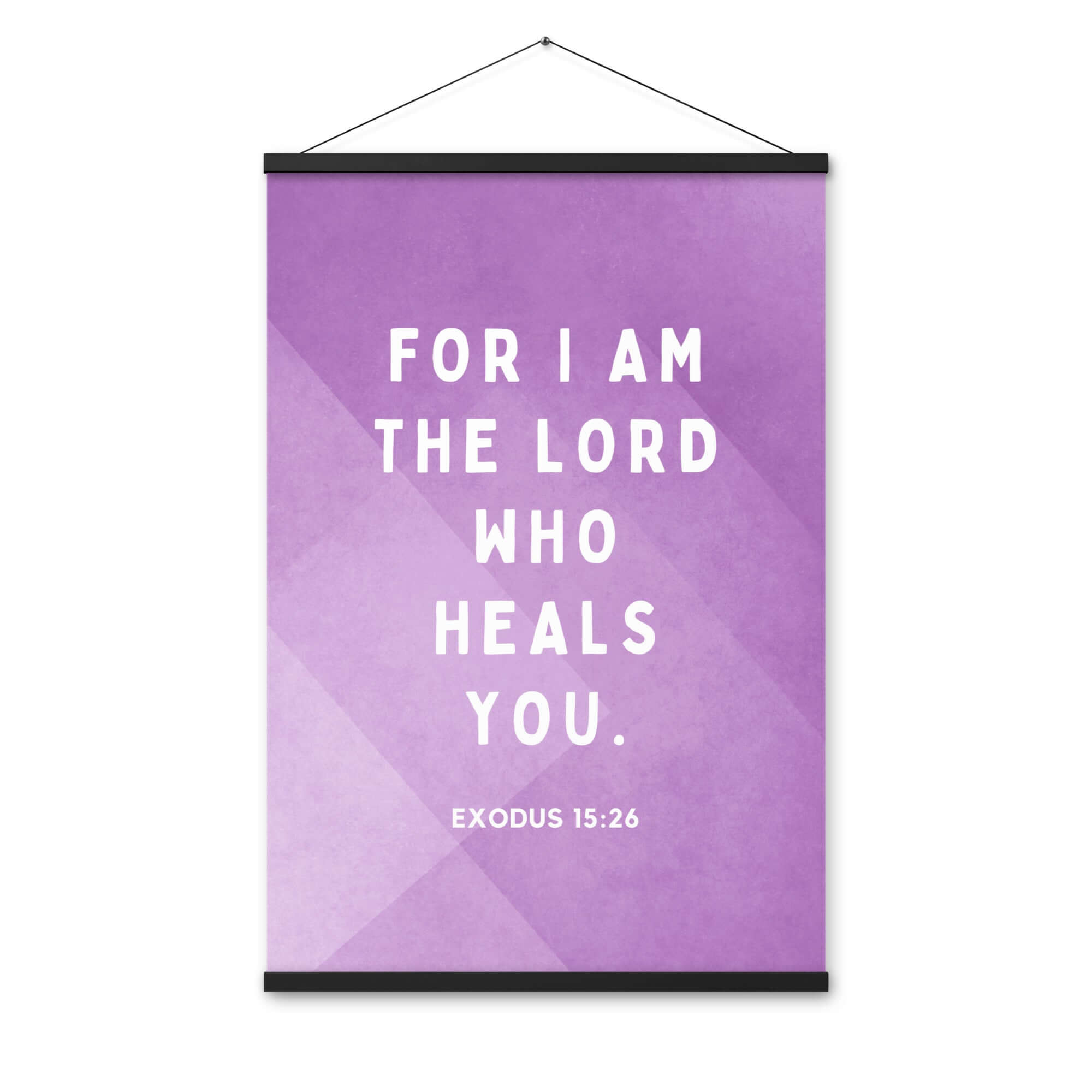 Exodus 15:26 Bible Verse, in his eyes Enhanced Matte Paper Poster With Hanger Wall Art