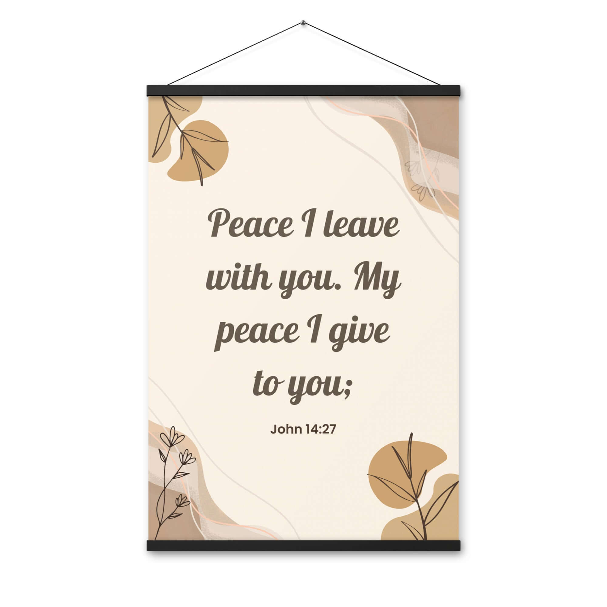 John 14:27 Bible Verse, Peace I Enhanced Matte Paper Poster With Hanger Wall Art