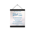 Isaiah 40:31 Bible Verse, Wings like Eagles Enhanced Matte Paper Poster With Hanger Wall Art