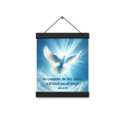 John 14:26 Bible Verse, Holy Spirit Dove Enhanced Matte Paper Poster With Hanger Wall Art