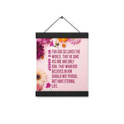 John 3:16 Bible Verse, For God So Loved Enhanced Matte Paper Poster With Hanger Wall Art