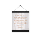 Revelation 21:4 Bible Verse, He will wipe Enhanced Matte Paper Poster With Hanger Wall Art