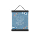 Revelation 21:4 Bible Verse, every tear Enhanced Matte Paper Poster With Hanger Wall Art