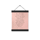 Revelation 21:4 Bible Verse, their eyes Enhanced Matte Paper Poster With Hanger Wall Art