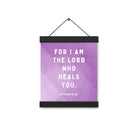 Exodus 15:26 Bible Verse, in his eyes Enhanced Matte Paper Poster With Hanger Wall Art