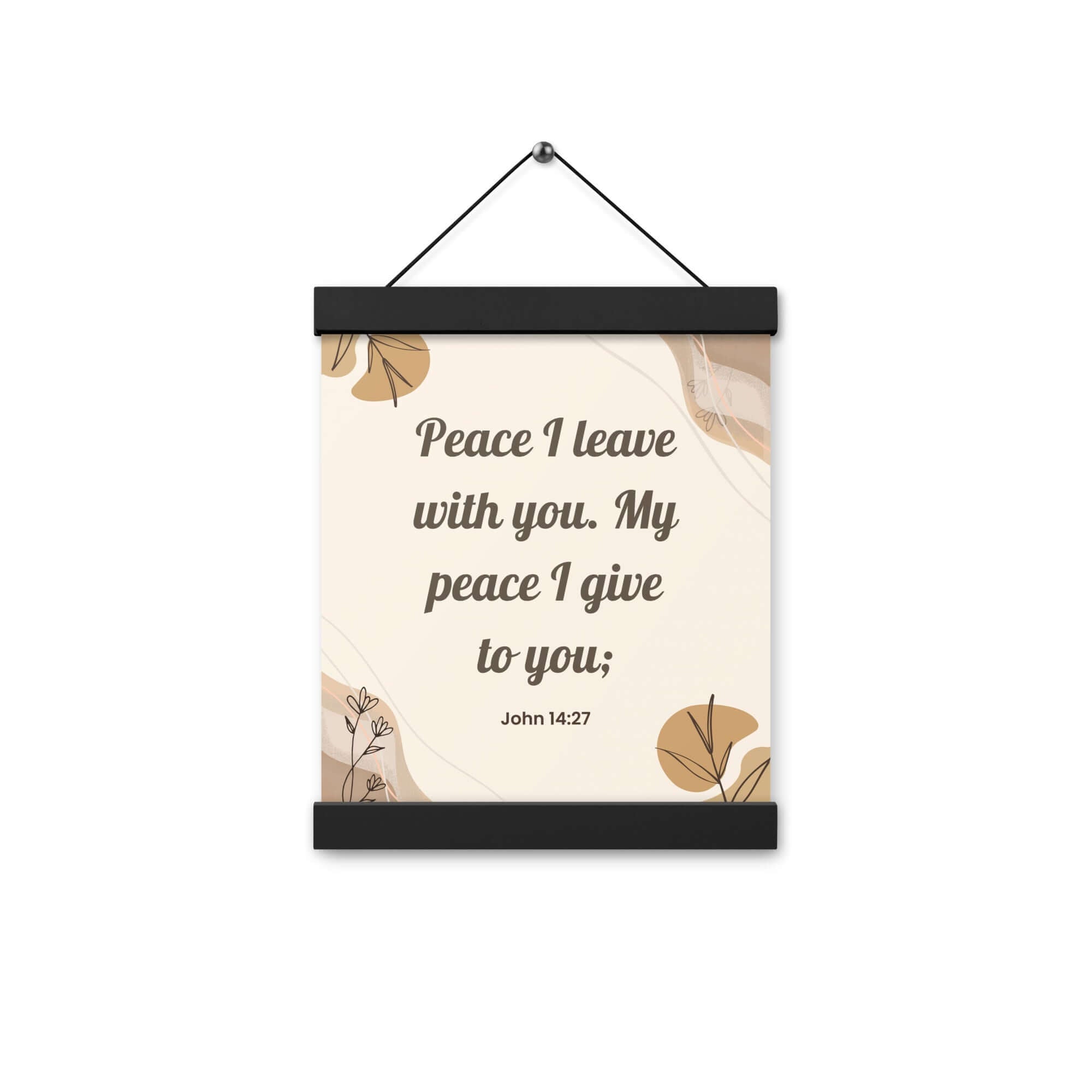 John 14:27 Bible Verse, Peace I Enhanced Matte Paper Poster With Hanger Wall Art