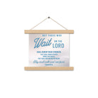 Isaiah 40:31 Bible Verse, Wings like Eagles Enhanced Matte Paper Poster With Hanger Wall Art Oak 10″×10″
