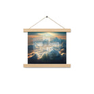 Ephesians 6:10 Bible Verse, be strong in the Lord Enhanced Matte Paper Poster With Hanger Wall Art Oak 10″×10″
