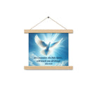 John 14:26 Bible Verse, Holy Spirit Dove Enhanced Matte Paper Poster With Hanger Wall Art Oak 10″×10″