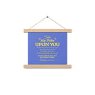 Matthew 11:29-30 Bible Verse, Take my yoke Enhanced Matte Paper Poster With Hanger Wall Art Oak 10″×10″