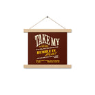 Matthew 11:29-30 Bible Verse, learn from me Enhanced Matte Paper Poster With Hanger Wall Art Oak 10″×10″