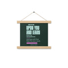 Matthew 11:29-30 Bible Verse, I am gentle Enhanced Matte Paper Poster With Hanger Wall Art Oak 10″×10″