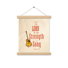 Exodus 15:2 Bible Verse, The LORD is my strength Enhanced Matte Paper Poster With Hanger Wall Art