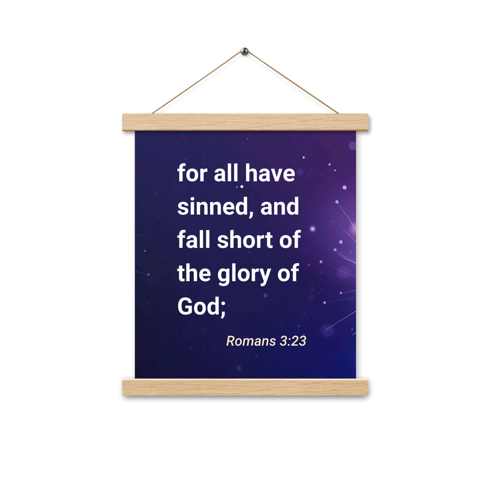 Romans 3:23 Bible Verse, all have sinned Enhanced Matte Paper Poster With Hanger Wall Art