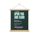 Matthew 11:29-30 Bible Verse, I am gentle Enhanced Matte Paper Poster With Hanger Wall Art