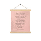 Revelation 21:4 Bible Verse, their eyes Enhanced Matte Paper Poster With Hanger Wall Art