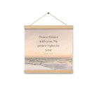 John 14:27 Bible Verse, not as the Enhanced Matte Paper Poster With Hanger Wall Art Oak 12″×12″