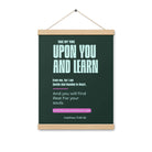 Matthew 11:29-30 Bible Verse, I am gentle Enhanced Matte Paper Poster With Hanger Wall Art