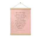 Revelation 21:4 Bible Verse, their eyes Enhanced Matte Paper Poster With Hanger Wall Art