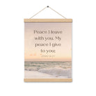 John 14:27 Bible Verse, not as the Enhanced Matte Paper Poster With Hanger Wall Art