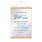 Isaiah 40:31 Bible Verse, Wings like Eagles Enhanced Matte Paper Poster With Hanger Wall Art