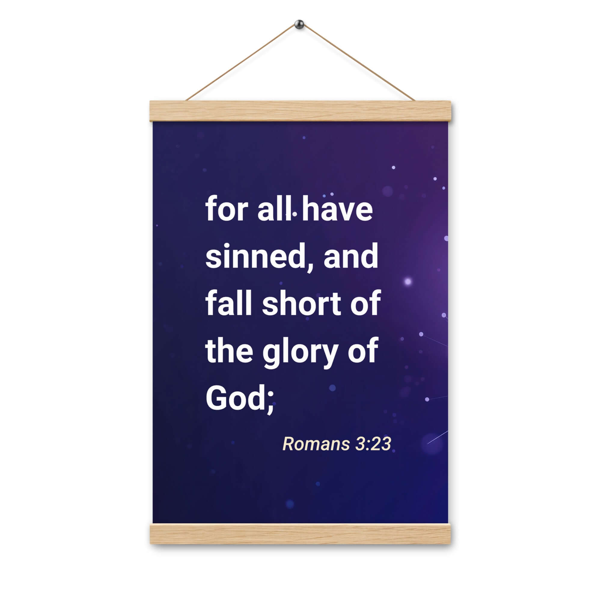 Romans 3:23 Bible Verse, all have sinned Enhanced Matte Paper Poster With Hanger Wall Art