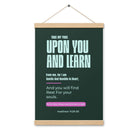 Matthew 11:29-30 Bible Verse, I am gentle Enhanced Matte Paper Poster With Hanger Wall Art