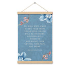 Revelation 21:4 Bible Verse, every tear Enhanced Matte Paper Poster With Hanger Wall Art