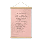 Revelation 21:4 Bible Verse, their eyes Enhanced Matte Paper Poster With Hanger Wall Art