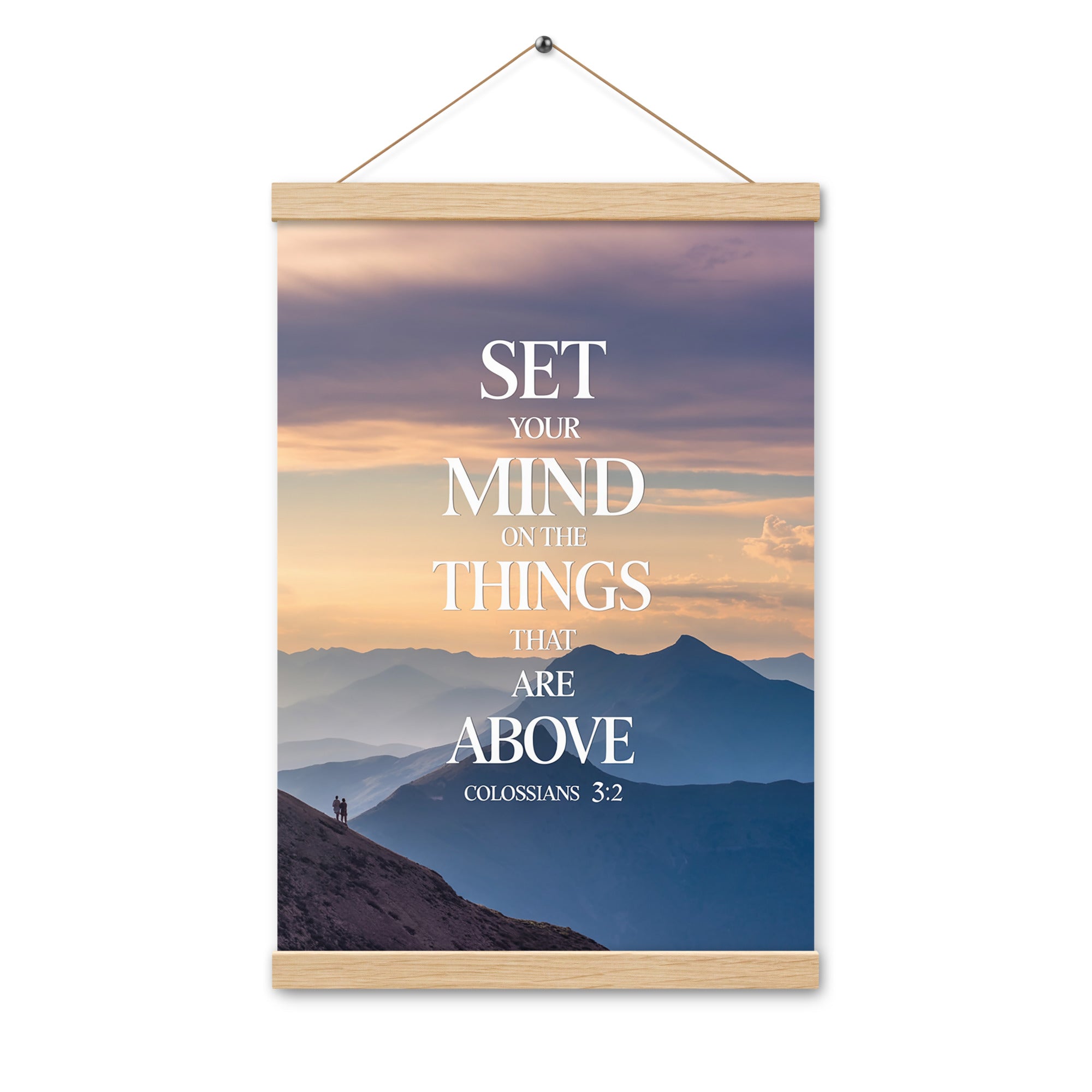 Colossians 3:2 Bible Verse things that Enhanced Matte Paper Poster With Hanger