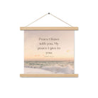 John 14:27 Bible Verse, not as the Enhanced Matte Paper Poster With Hanger Wall Art Oak 14″×14″