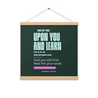 Matthew 11:29-30 Bible Verse, I am gentle Enhanced Matte Paper Poster With Hanger Wall Art Oak 16″×16″