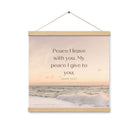 John 14:27 Bible Verse, not as the Enhanced Matte Paper Poster With Hanger Wall Art Oak 16″×16″