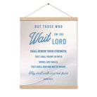 Isaiah 40:31 Bible Verse, Wings like Eagles Enhanced Matte Paper Poster With Hanger Wall Art