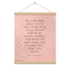 Revelation 21:4 Bible Verse, their eyes Enhanced Matte Paper Poster With Hanger Wall Art