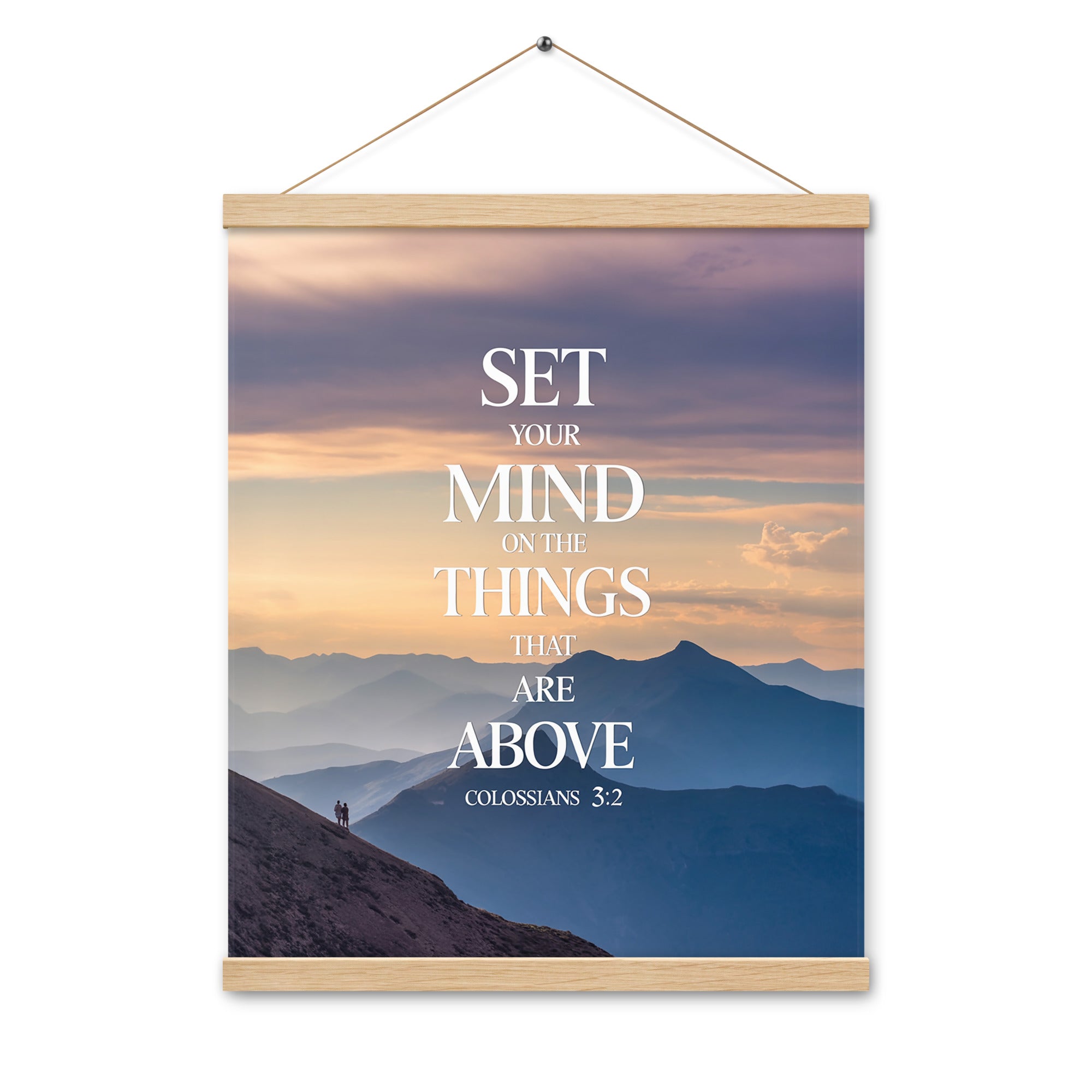 Colossians 3:2 Bible Verse things that Enhanced Matte Paper Poster With Hanger