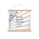 Exodus 15:26 Bible Verse, diligently listen Enhanced Matte Paper Poster With Hanger Wall Art Oak 18″×18″