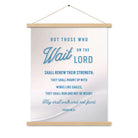 Isaiah 40:31 Bible Verse, Wings like Eagles Enhanced Matte Paper Poster With Hanger Wall Art