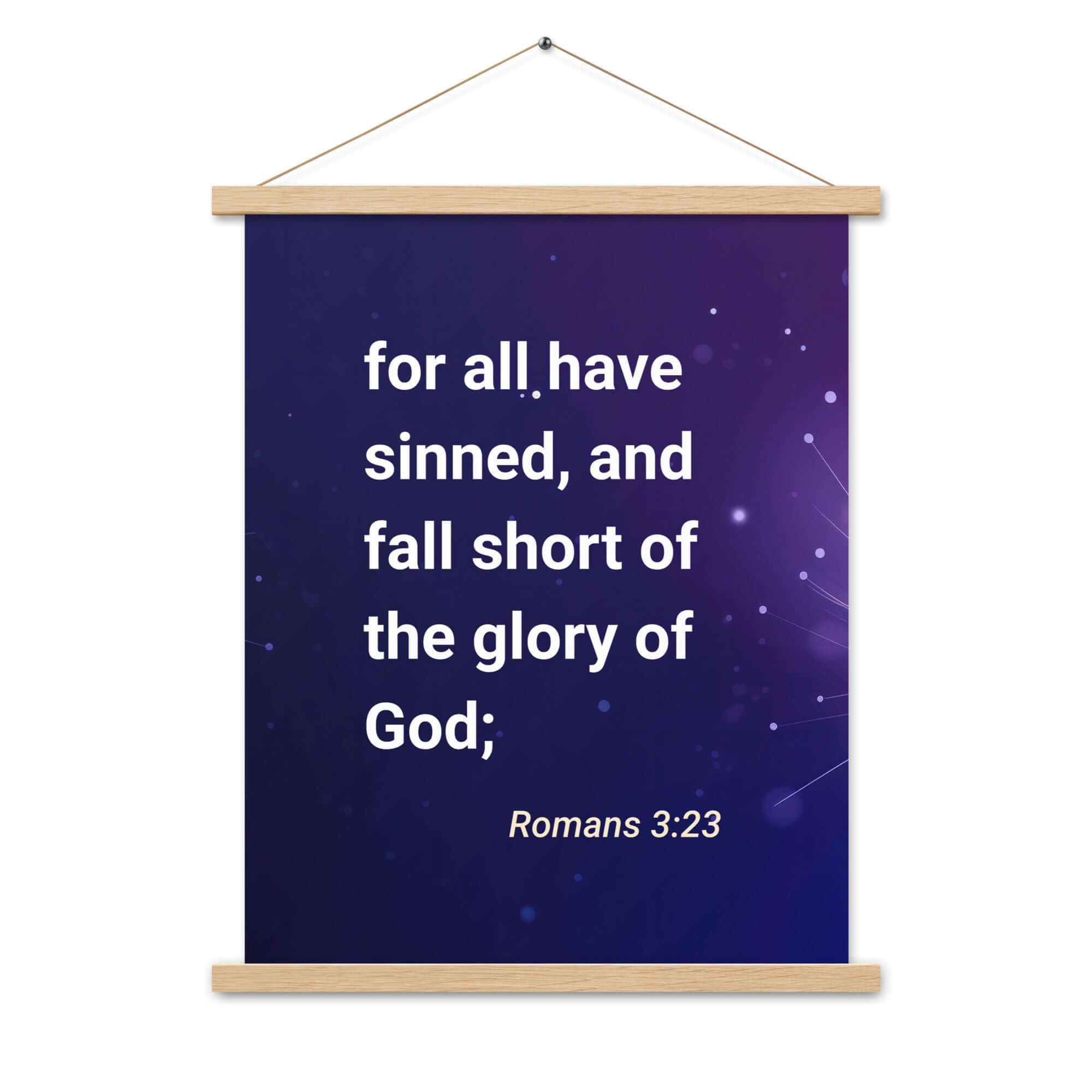 Romans 3:23 Bible Verse, all have sinned Enhanced Matte Paper Poster With Hanger Wall Art