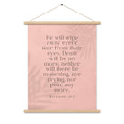 Revelation 21:4 Bible Verse, their eyes Enhanced Matte Paper Poster With Hanger Wall Art