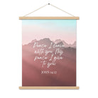 John 14:27 Bible Verse, I give you Enhanced Matte Paper Poster With Hanger Wall Art